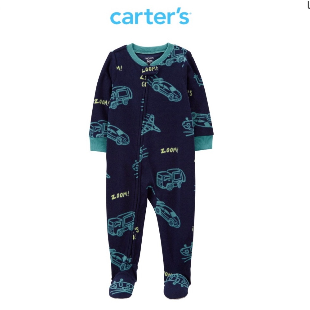 5 Fleece Toddler Boy Footy Pajamas size 24 months